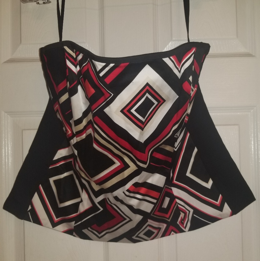 White house black market strapless corset top